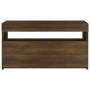 TV cabinet with LED lights brown oak 75x35x40 cm by vidaXL, TV Furniture - Ref: Foro24-815127, Price: 51,84 €, Discount: %