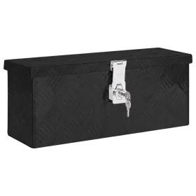 Aluminium Aufbewahrungsbox schwarz 50x15x20,5 cm von vidaXL, Werkzeugkästen - Ref: Foro24-152247, Preis: 65,22 €, Rabatt: %