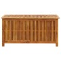 Caja de almacenaje de jardín madera maciza acacia 113x50x58 cm
