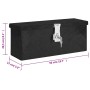 Aluminium Aufbewahrungsbox schwarz 50x15x20,5 cm von vidaXL, Werkzeugkästen - Ref: Foro24-152247, Preis: 67,83 €, Rabatt: %