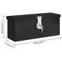 Caja de almacenaje de aluminio negro 50x15x20,5 cm de vidaXL, Cajas de herramientas - Ref: Foro24-152247, Precio: 67,83 €, De...