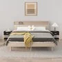 Mesitas de noche 2 uds madera contrachapada negro 42x38x45 cm de vidaXL, Mesitas de noche - Ref: Foro24-345657, Precio: 64,28...