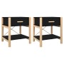 Nachttische 2 Stück schwarzes Sperrholz 42x38x45 cm von vidaXL, Nachttische - Ref: Foro24-345657, Preis: 64,89 €, Rabatt: %