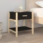 Mesitas de noche 2 uds madera contrachapada negro 42x38x45 cm de vidaXL, Mesitas de noche - Ref: Foro24-345657, Precio: 64,28...