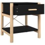Nachttische 2 Stück schwarzes Sperrholz 42x38x45 cm von vidaXL, Nachttische - Ref: Foro24-345657, Preis: 64,89 €, Rabatt: %
