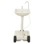 Campingspüle mit Wassertank auf Rädern grau von vidaXL, Tragbare Wasserreiniger und Filter - Ref: Foro24-3186678, Preis: 312,...