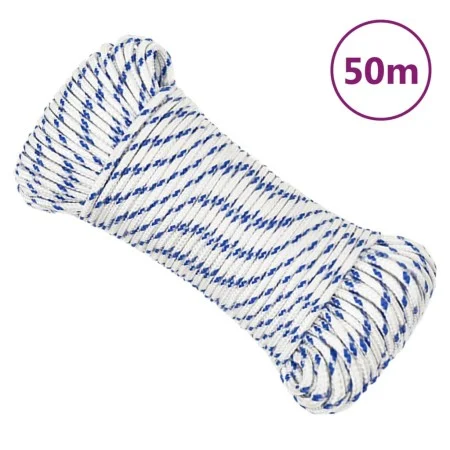 Cuerda de barco polipropileno blanco 4 mm 50 m de vidaXL, Sogas y cuerdas metálicas - Ref: Foro24-152275, Precio: 11,33 €, De...