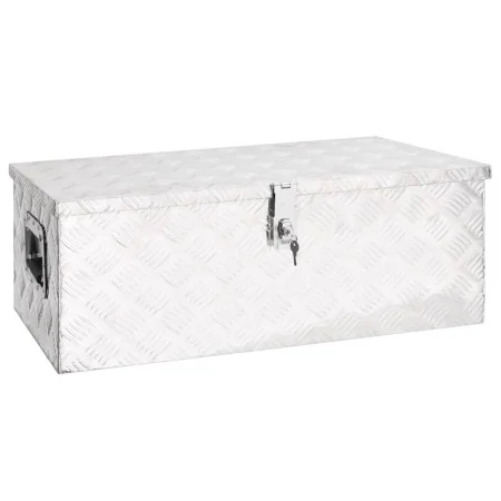 Aufbewahrungsbox aus silbernem Aluminium, 80 x 39 x 30 cm von vidaXL, Werkzeugkästen - Ref: Foro24-152252, Preis: 141,95 €, R...