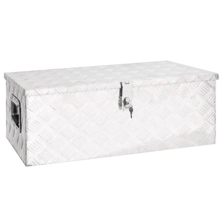 Caja de almacenaje de aluminio plateado 80x39x30 cm de vidaXL, Cajas de herramientas - Ref: Foro24-152252, Precio: 140,20 €, ...
