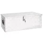 Silver aluminum storage box 80x39x30 cm by vidaXL, Toolboxes - Ref: Foro24-152252, Price: 139,97 €, Discount: %