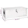 Silver aluminum storage box 80x39x30 cm by vidaXL, Toolboxes - Ref: Foro24-152252, Price: 139,97 €, Discount: %