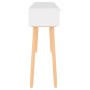 Mesa consola madera pino maciza ratán natural 105x30x75 cm de vidaXL, Mesas auxiliares - Ref: Foro24-345627, Precio: 146,11 €...