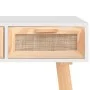 Solid pine wood and natural rattan console table, 105x30x75 cm by vidaXL, Side tables - Ref: Foro24-345627, Price: 137,50 €, ...