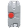 Lavabo para camping con depósito de agua con ruedas gris de vidaXL, Purificadores y filtros de agua portátiles - Ref: Foro24-...