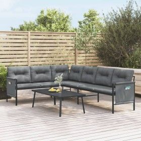 Juego de muebles de jardín 2 piezas acero gris antracita de vidaXL, Conjuntos de jardín - Ref: Foro24-3187261, Precio: 346,68...