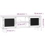 Mueble para TV madera maciza pino y ratán natural 105x30x40 cm de vidaXL, Muebles TV - Ref: Foro24-345617, Precio: 127,91 €, ...