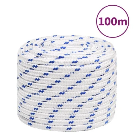 Cuerda de barco polipropileno blanco 18 mm 100 m de vidaXL, Sogas y cuerdas metálicas - Ref: Foro24-152313, Precio: 89,69 €, ...