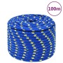 Blue polypropylene boat rope 12 mm 100 m by vidaXL, Ropes and metal cords - Ref: Foro24-152460, Price: 51,34 €, Discount: %