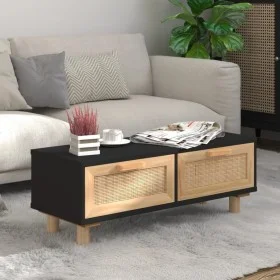 Couchtisch aus Sperrholz und Schwarzkiefer, 80 x 40 x 30 cm von vidaXL, Couchtisch - Ref: Foro24-345622, Preis: 82,00 €, Raba...