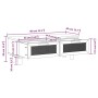 Couchtisch aus Sperrholz und Schwarzkiefer, 80 x 40 x 30 cm von vidaXL, Couchtisch - Ref: Foro24-345622, Preis: 90,39 €, Raba...