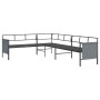 Anthrazitgraues 2-teiliges Gartenmöbel-Set aus Stahl von vidaXL, Gartensets - Ref: Foro24-3187261, Preis: 346,68 €, Rabatt: %