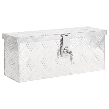 Silberne Aufbewahrungsbox aus Aluminium 50x15x20,5 cm von vidaXL, Werkzeugkästen - Ref: Foro24-152246, Preis: 65,70 €, Rabatt: %