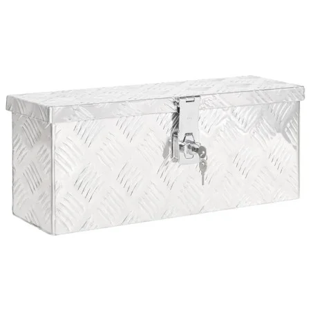 Silberne Aufbewahrungsbox aus Aluminium 50x15x20,5 cm von vidaXL, Werkzeugkästen - Ref: Foro24-152246, Preis: 65,70 €, Rabatt: %