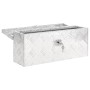 Silberne Aufbewahrungsbox aus Aluminium 50x15x20,5 cm von vidaXL, Werkzeugkästen - Ref: Foro24-152246, Preis: 65,70 €, Rabatt: %