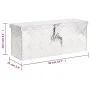 Silberne Aufbewahrungsbox aus Aluminium 50x15x20,5 cm von vidaXL, Werkzeugkästen - Ref: Foro24-152246, Preis: 65,70 €, Rabatt: %