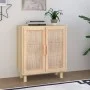 Brown sideboard solid pine wood and natural rattan 60x30x70 cm by vidaXL, Sideboards - Ref: Foro24-345632, Price: 109,55 €, D...
