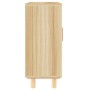 Brown sideboard solid pine wood and natural rattan 60x30x70 cm by vidaXL, Sideboards - Ref: Foro24-345632, Price: 115,31 €, D...