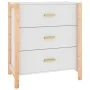 Weißes Sperrholz-Sideboard 62x38x70 cm von vidaXL, Sideboards - Ref: Foro24-345672, Preis: 74,27 €, Rabatt: %