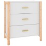 Weißes Sperrholz-Sideboard 62x38x70 cm von vidaXL, Sideboards - Ref: Foro24-345672, Preis: 74,95 €, Rabatt: %