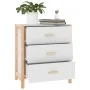 Weißes Sperrholz-Sideboard 62x38x70 cm von vidaXL, Sideboards - Ref: Foro24-345672, Preis: 74,27 €, Rabatt: %