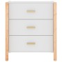 Weißes Sperrholz-Sideboard 62x38x70 cm von vidaXL, Sideboards - Ref: Foro24-345672, Preis: 74,95 €, Rabatt: %