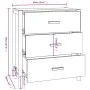 Weißes Sperrholz-Sideboard 62x38x70 cm von vidaXL, Sideboards - Ref: Foro24-345672, Preis: 74,27 €, Rabatt: %