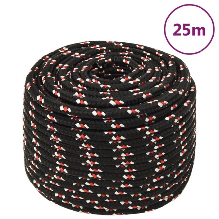 Black 14 mm 25 m polypropylene boat rope by vidaXL, Ropes and metal cords - Ref: Foro24-152356, Price: 25,45 €, Discount: %