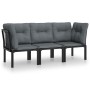 3-piece garden furniture set in black and gray synthetic rattan by vidaXL, Garden sets - Ref: Foro24-3187731, Price: 183,30 €...