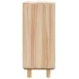 Braunes Sideboard aus massivem Kiefernholz und natürlichem Rattan, 60 x 30 x 70 cm von vidaXL, Sideboards - Ref: Foro24-34563...