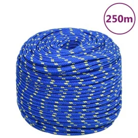 Blaues Polypropylen-Bootsseil 8 mm 250 m von vidaXL, Seile und Metallschnüre - Ref: Foro24-152451, Preis: 57,40 €, Rabatt: %