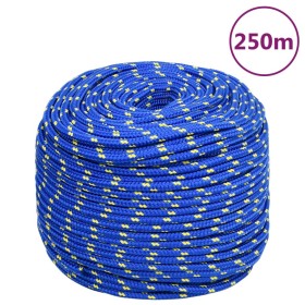 Cuerda de barco polipropileno azul 8 mm 250 m