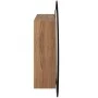 Armario de baño con espejo redondo y LED roble 54x54x17,5 cm de vidaXL, Tocadores de baño - Ref: Foro24-345590, Precio: 193,8...