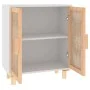 Weißes Sideboard aus massivem Kiefernholz und natürlichem Rattan, 60 x 30 x 70 cm von vidaXL, Sideboards - Ref: Foro24-345630...