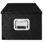 Black aluminum storage box 90x47x33.5 cm by vidaXL, Toolboxes - Ref: Foro24-152255, Price: 193,32 €, Discount: %