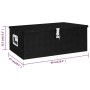 Caja de almacenaje de aluminio negro 90x47x33,5 cm de vidaXL, Cajas de herramientas - Ref: Foro24-152255, Precio: 182,20 €, D...