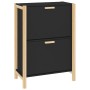 Mueble zapatero madera contrachapada negro 57,5x33x80 cm de vidaXL, Zapateros y organizadores de calzado - Ref: Foro24-345685...