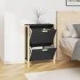 Schwarzer Schuhschrank aus Sperrholz, 57,5 x 33 x 80 cm von vidaXL, Schuhregale und Schuhorganisatoren - Ref: Foro24-345685, ...