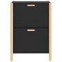 Mueble zapatero madera contrachapada negro 57,5x33x80 cm de vidaXL, Zapateros y organizadores de calzado - Ref: Foro24-345685...