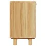 Solid pine wood brown bedside table with natural rattan by vidaXL, Nightstands - Ref: Foro24-345610, Price: 75,26 €, Discount: %