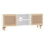 Mueble para TV madera maciza pino y ratán natural 105x30x40 cm de vidaXL, Muebles TV - Ref: Foro24-345615, Precio: 112,29 €, ...